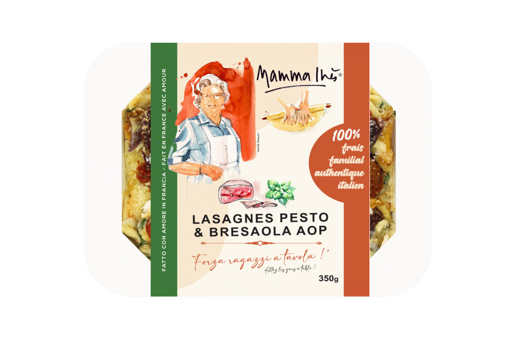 Lasagnes pesto & bresaola