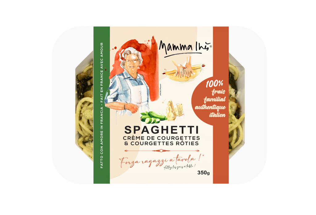 Spaghetti crème de courgettes