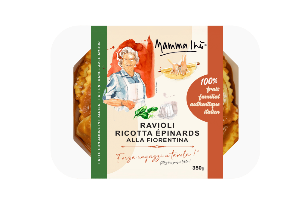 Ravioli ricotta épinards, alla Fiorentina